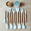 Kit Chef Prime  de Silicone com Cabo de Madeira