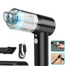 Mini Aspirador de Pó Elétrico Portátil para Casa/Carro - 110V - Preto