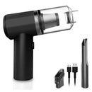 Mini Aspirador de Pó Elétrico Portátil para Casa/Carro - 110V - Preto