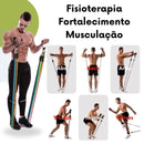 Extensores Elásticos + Mini Bands + Puxadores para Treinos