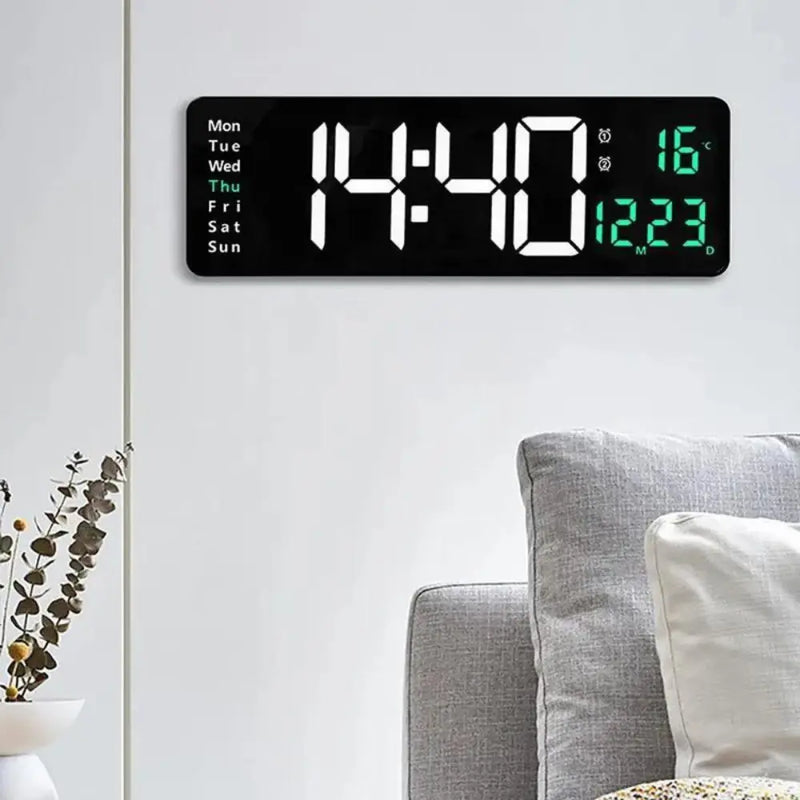 Relógio Digital de Parede para Cozinha/Sala Decorativo Moderno