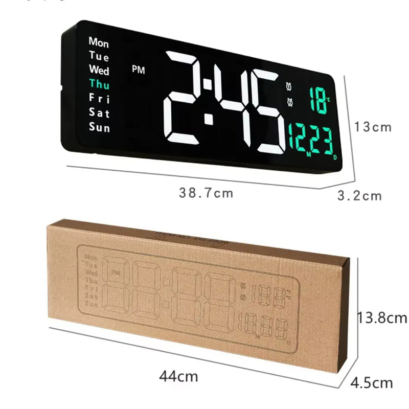 Relógio Digital de Parede para Cozinha/Sala Decorativo Moderno