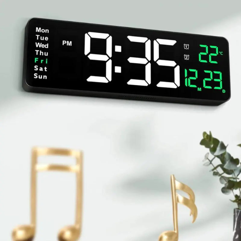 Relógio Digital de Parede para Cozinha/Sala Decorativo Moderno