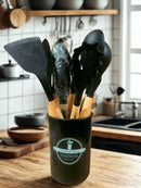 Kit Chef Prime  de Silicone com Cabo de Madeira